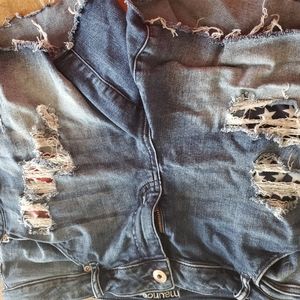 Maurices shorts with American flag pockets size 18